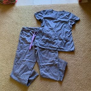 Grey scrub set